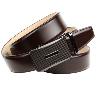 Anthoni Crown Lederg&uuml;rtel ANTHONI CROWN, Herren, Gr. 90, braun, Leder, unifarben, G&uuml;rtel Lederg&uuml;rtel, mit Carbon-Schliesse