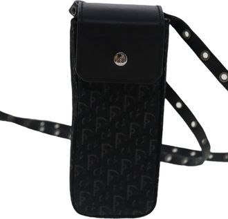 Dior Black Canvas Clutch Bag (Pre-Owned)