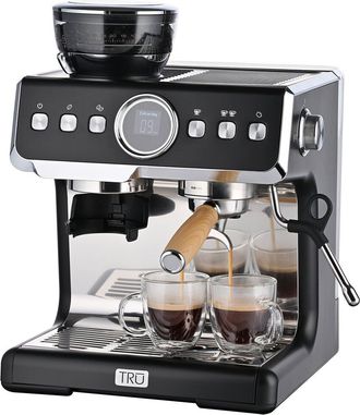 TRU Tru Fully Automatic 19 Bar Espresso Machine With Grinder