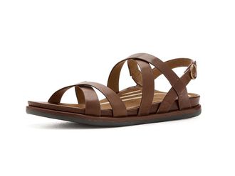Aetrex Piper Adjustable Quarter Strap Sandals Womens Sandals Coffee : EU 43 (US Womens 11.5-12) M (B), Leather