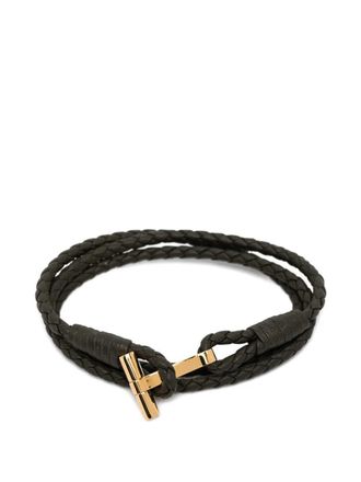 Tom Ford Bracciale con barra a T intrecciata Tom Ford