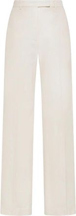 Seventy Pantalone lungo a gamba dritta in gabardina di cotone - Dames - Straight fit broeken - Beige - S - Katoen - Broeken