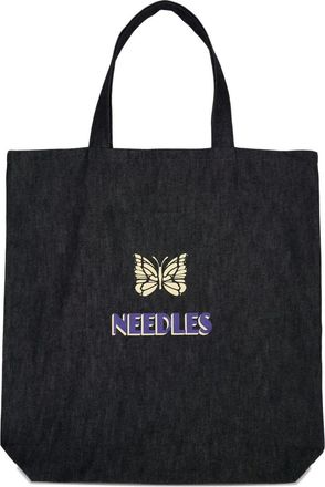 Needles Borsa tote con stampa - Nero