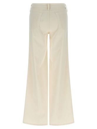 Mother Twister Sneak Trousers - Cream
