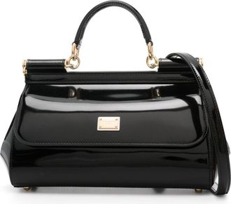 Dolce & Gabbana medium Elongated Sicily tote bag - women - Calf Leather - One Size - Black