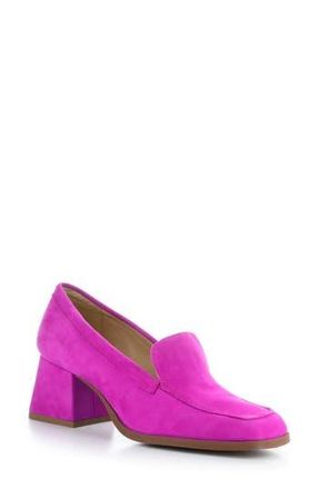 Bos. & Co. Amari Loafer Pump in Fuxia Kid Suede at Nordstrom Rack, Size 7-7.5Us / 38Eu
