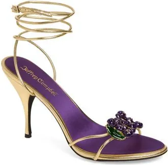 Jeffrey Campbell Kleo Ankle Strap Sandal in Grape Combo at Nordstrom, Size 9.5