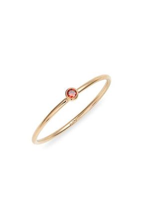 Nashelle Birthstone Ring in January Gold at Nordstrom, Size 7