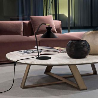 Tosel Lampe bureau metal Alt.45cm negro Pantalla: negro