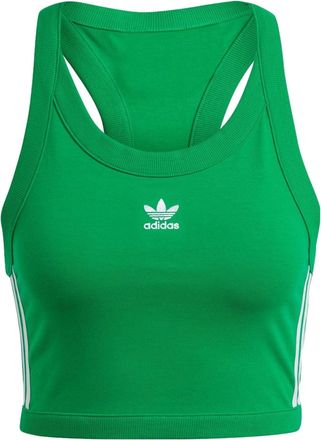 adidas (WMNS) adidas Adicolor Classics 3-Stripes Short Tank Tops Green IK6586