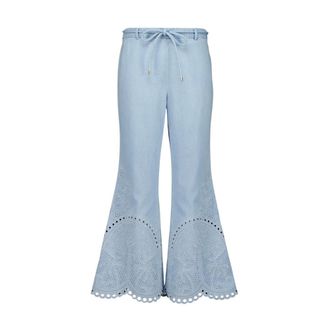 Zimmermann Mujer, Pantalones, Azul, Talla: L