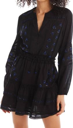 Allison New York Beaded Keaton Mini Skirt In Black