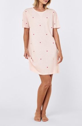 Papinelle Sleepwear Jada Posy Organic Cotton Nightgown in Petal Pink at Nordstrom, Size X-Small