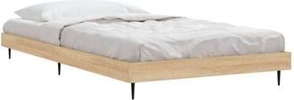 vidaXL Bed Frame without Mattress Sonoma Oak 90x200 cm Engineered Wood Vidaxl