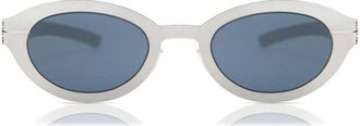 Ic! Berlin Neon Chome Mens Sunglasses Grey Size 47
