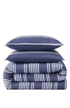 Tommy Hilfiger Lido Stripe Comforter Set in Deep Blue at Nordstrom, Size Twin Xl
