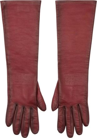 Maison Margiela lambskin gloves - Red
