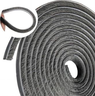 No Brand Burlete Autoadhesivo De 10 Metros Para Puertas Correderas, Resistente Al Viento Y Al Polvo, Apto Para Puertas Correderas, Ventanas Y Armarios