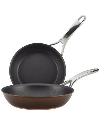 Anolon Nouvelle Copper Luxe Hard-Anodized Nonstick Frying Pan Set