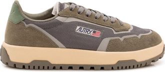 Autry Green Logo Low Sneakers