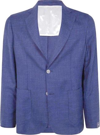 Barba Easy Single Jacket - Heren - Blazers - Blauw - M - Jassen