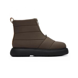 Toms Toms ALPARGATA MALLOW PUFFER Womens Boots Olive - Green - Size UK 3