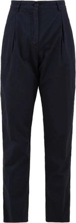 Aspesi Tapered Broeken - Dames - Broeken - Blauw - S - Leer - Broeken