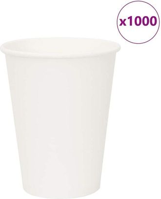 vidaXL Tazas De Caf&eacute; De Papel 1000 Uds 12oz 300ml Blanco Vidaxl