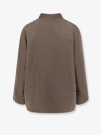Loro Piana Womens Cashmere Coat Dexton Green