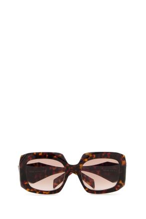 Prada Womens Printed Acetate Sunglasses Lenses Caffe Sf. Oro Exterior: Occhiali Da Sole