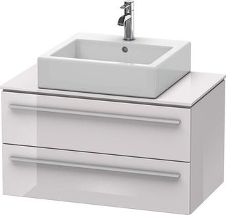 Duravit Mueble De Ba&ntilde;o Duravit X-large Para Consola 6511, 2 Cajones, 800 Mm, Color (frente/cuerpo): Laca Blanca Lila Alto Brillo - Xl651102727