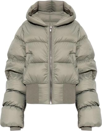 Rick Owens Pufferjack met capuchon - Dames - Gewatteerde jassen - Groen - S - Jassen