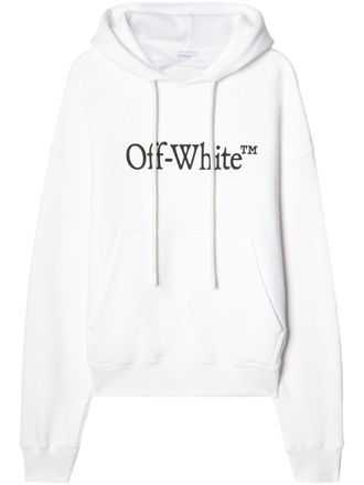Off-white Felpa Big Bookish Skate con cappuccio - Bianco