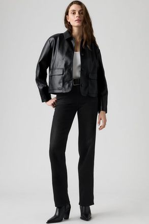 Levi's Vaqueros rectos de tiro alto 723 - Mujer - 23X30 - Negro / Worn Midnight