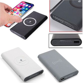 Trade Shop Trade Shop - Power Bank Ricarica Wireless Filo 10000mah Batteria Esterna Smartphone Tablet Ip