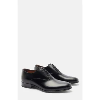 Scarosso Ballo Oxfords in Black Calf at Nordstrom, Size 43.5