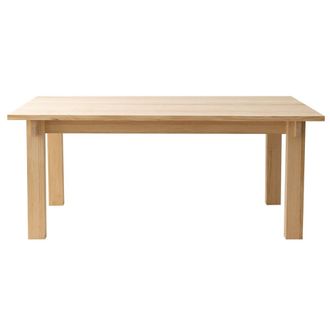 Naan Furniture Mesa de comedor de pino macizo natural 180 cm barnizado
