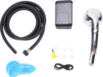 OEM Ducha Port&aacute;til Para Camping, Bomba El&eacute;ctrica Para Exteriores, Alimentada Por Bater&iacute;a Recargable Usb, Con Pantalla Gris