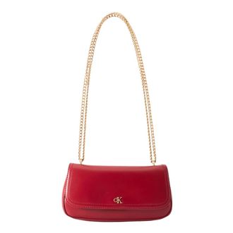 Calvin Klein Borsa Piccola Convertibile con Catena - - Bags - Donna - Rosso - ONE SIZE
