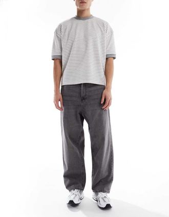 Jack & Jones Ron skater fit jeans in gray