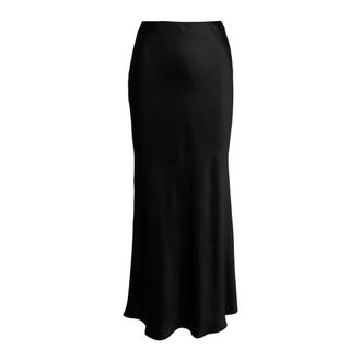 Plaîn Plain, Dames, Rokken, Zwart, Maat: S Satijn
