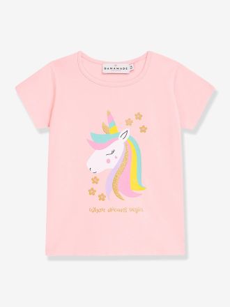 Danamade Shirt mit Pailletten-Regenbogen M&auml;dchen DANAMADE pudrig rosa