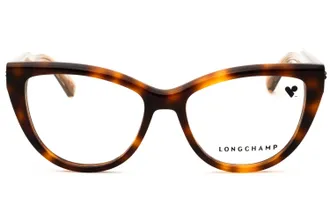 Longchamp LO2771N Cat-Eye Tortoiseshell Acetate Eyeglasses - Brown
