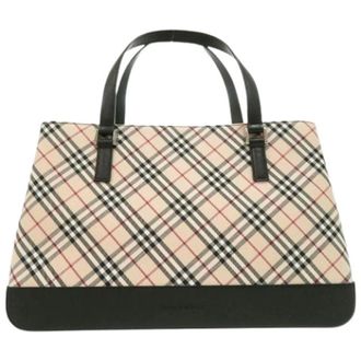 Burberry Pre-owned Tote Bags, female, Beige, Size: ONE SIZE Pre-owned Vintage Tote Bag