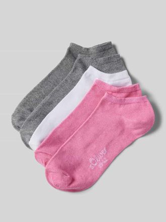 s.Oliver Red Label Sneakersocken mit Stretch-Anteil im 5er-Pack in Rosa Melange, Gr&ouml;&szlig;e 35-38