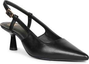 SaintG Cynara Pointed Toe Slingback Pump in Black at Nordstrom Rack, Size 10