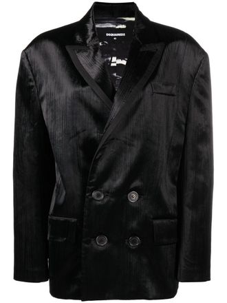 Dsquared2 Gestreepte blazer - Zwart