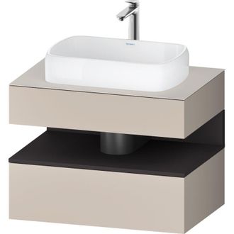 Duravit Duravit - Qatego Consola Mueble Bajo Lavabo, 1 Extra&iacute;ble, 1 Caj&oacute;n