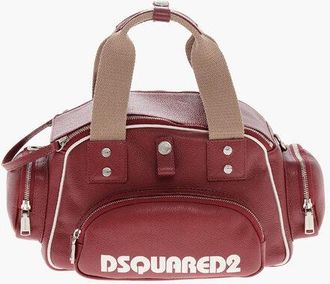 Dsquared2 Hammered Leather Multi-Pocket Bag size One Size
