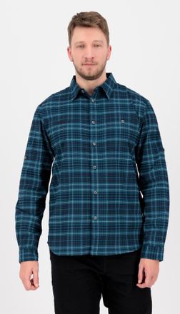 Deproc Outdoorhemd DEPROC ACTIVE DENVER E MEN, Herren, Gr. XXXL (58), Normalgr&ouml;ssen, blau (blau, navy, check), 93% Polyamid; 7% Elasthan, Hemden Outdoorhemd,